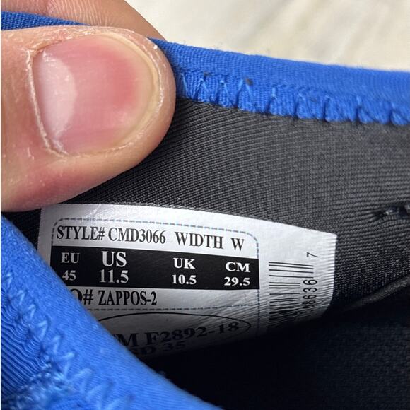 Carhartt mens 11.5 black blue mens force SD Work Shoe soft toe trainer new - Picture 7 of 10